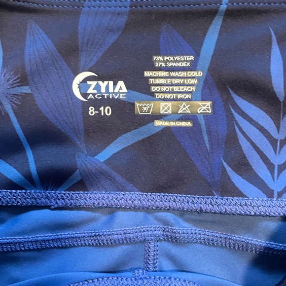 Ziya Active Azul Paradise Cropped Legging - Picture 2 of 3